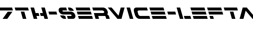 7th Service Leftalic Italic.ttf