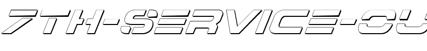 7th Service Outline Italic Outline Italic.ttf