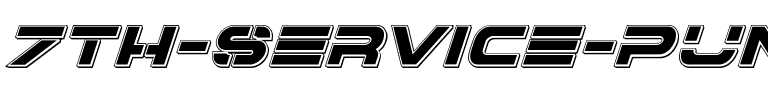 7th Service Punch Italic Italic.ttf