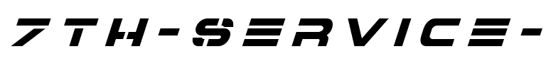 7th Service Title Italic Italic.ttf