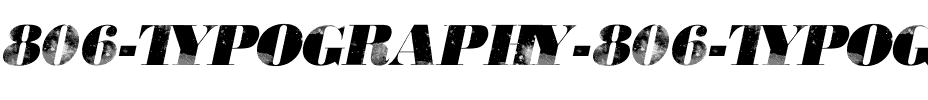 806 Typography Regular.otf