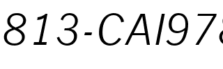 813-CAI978 Italique.ttf