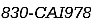 830-CAI978 830-CAI978.ttf