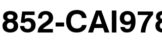 852-CAI978 852-CAI978.ttf