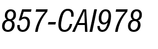 857-CAI978 857-CAI978.ttf