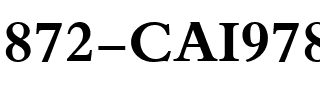 872-CAI978 872-CAI978.ttf