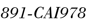 891-CAI978 891-CAI978.ttf