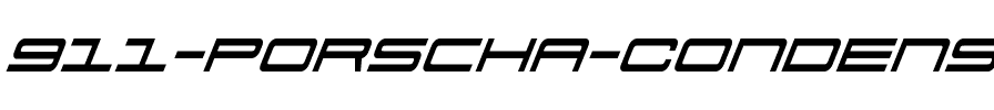 911 Porscha Condensed Italic Condensed Italic.ttf