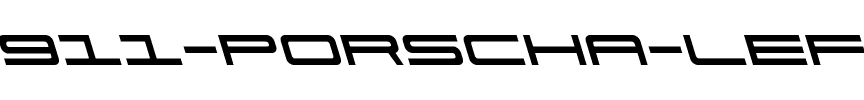911 Porscha Leftalic Italic.ttf