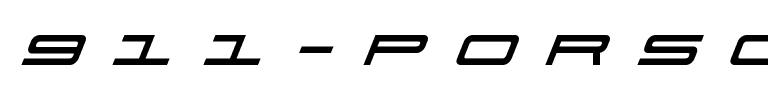 911 Porscha Title Italic Italic.ttf