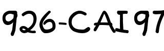 926-CAI978 Regular.ttf