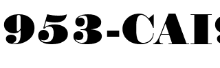 953-CAI978 Regular.ttf