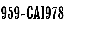 959-CAI978 Regular.ttf