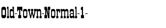 Old-Town Normal.ttf