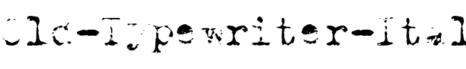Old Typewriter Italic.ttf