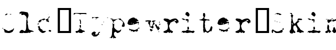 Old Typewriter Skimpy.ttf