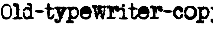 Old typewriter Normal.ttf
