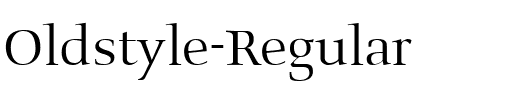 Oldstyle Regular.ttf