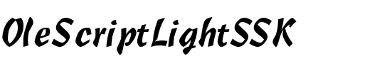 OleScriptLightSSK Regular.ttf