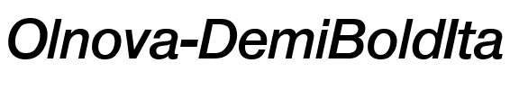 Olnova-DemiBoldIta Regular.ttf