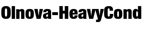 Olnova-HeavyCond Regular.ttf