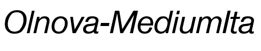 Olnova-MediumIta Regular.ttf