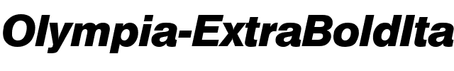 Olympia-ExtraBoldIta Regular.ttf