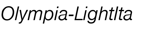 Olympia-LightIta Regular.ttf