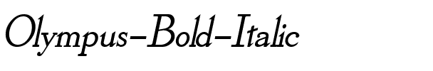 Olympus Bold Italic.ttf