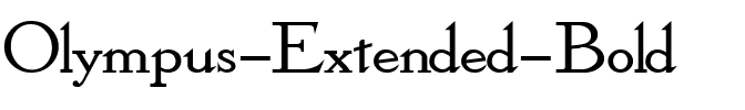 Olympus-Extended Bold.ttf