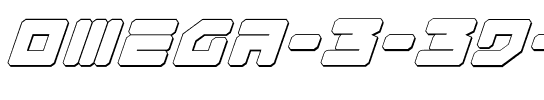 Omega-3 3D Italic Italic.ttf