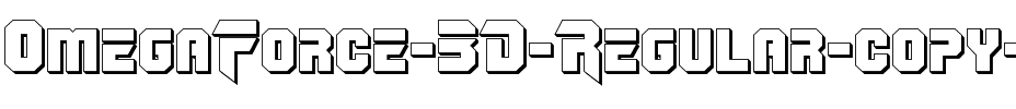 OmegaForce 3D Regular.ttf