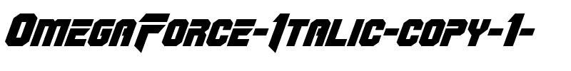 OmegaForce Italic Italic.ttf