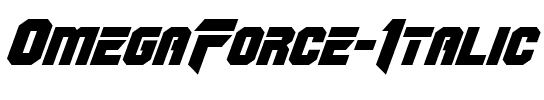 OmegaForce Italic Italic.ttf