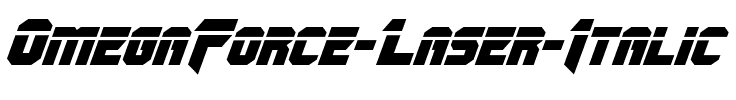 OmegaForce Laser Italic Italic.ttf