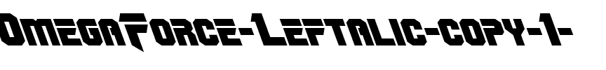OmegaForce Leftalic Italic.ttf