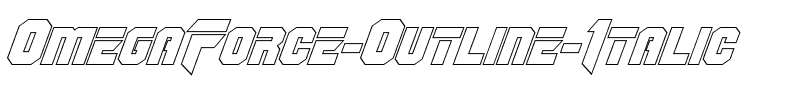 OmegaForce Outline Italic Italic.ttf