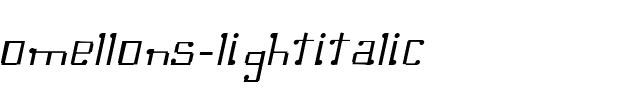 Omellons LightItalic.ttf