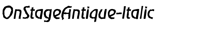 OnStageAntique Italic.ttf