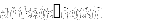 On The Edge Regular.otf