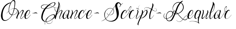 One Chance Scrip Regular.ttf