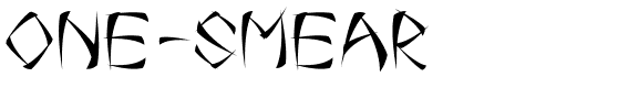 One Smear Regular.ttf