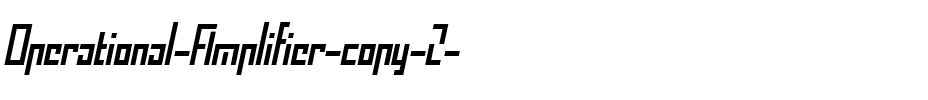 Operational Amplifier Regular.ttf