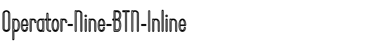 Operator Nine BTN Inline Regular.ttf
