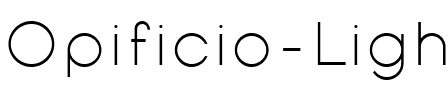 Opificio Light.ttf