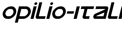 Opilio Italic Italic.ttf