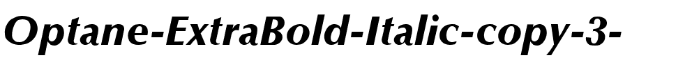 Optane ExtraBold Italic.ttf