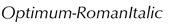 Optimum-RomanItalic Regular.ttf