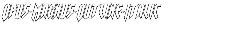 Opus Magnus Outline Italic Italic.ttf