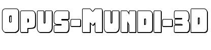 Opus Mundi 3D Regular.ttf